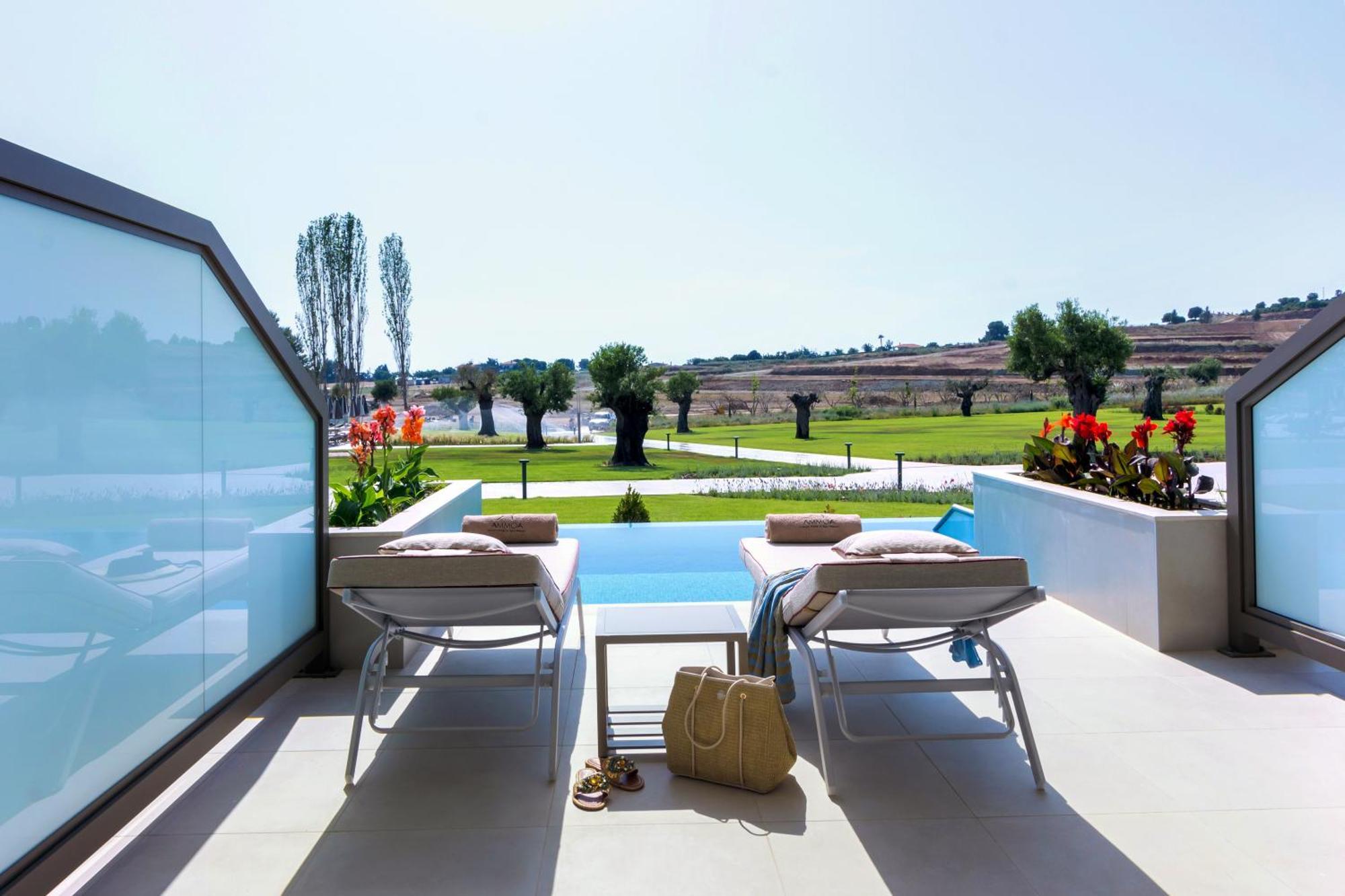 Ammoa Luxury Hotel & Spa Resort Nikiti  Exterior photo The hotel's private pool