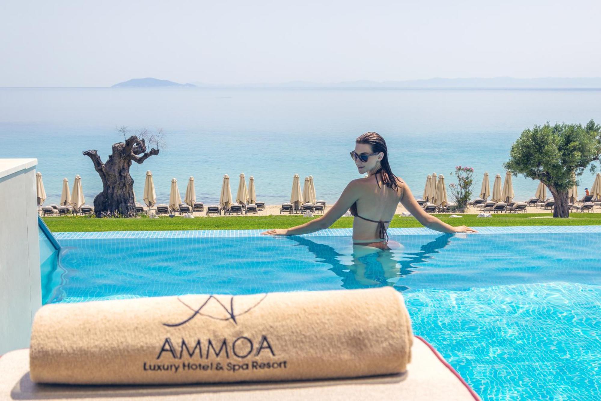Ammoa Luxury Hotel & Spa Resort Nikiti  Exterior photo Ammia Beach